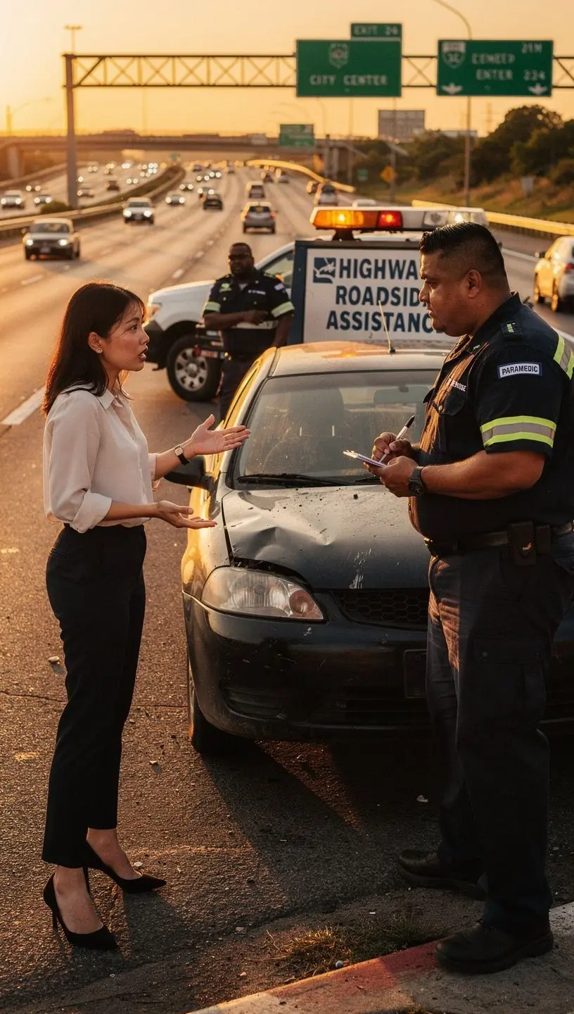 Счастливая семья рядом с автомобилем, символизирующая спокойствие и защиту.