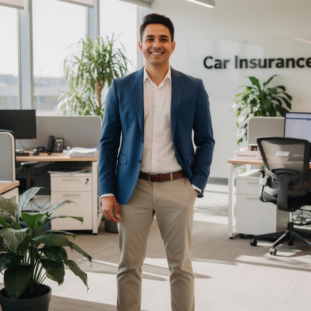 Счастливая семья, путешествующая на автомобиле с защитой от страховки.